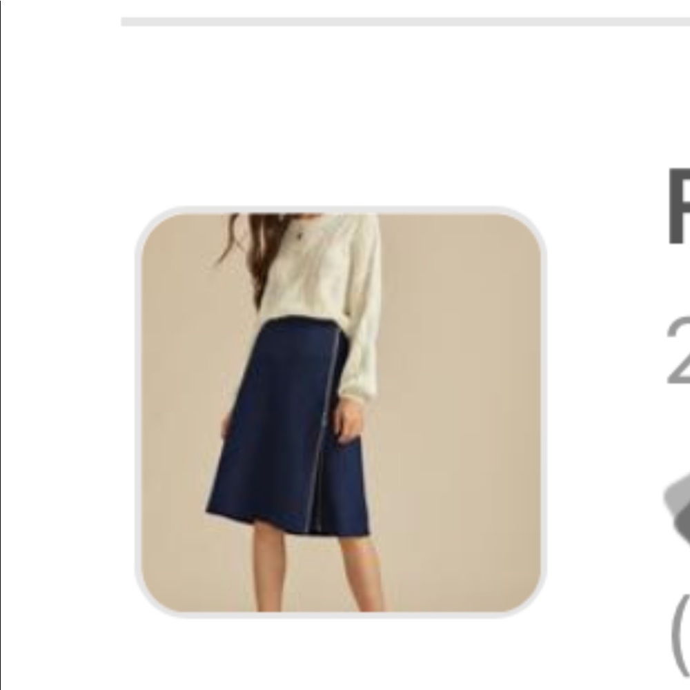 Brand New knee length Aline Skirt with zipper